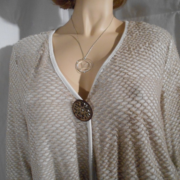 Nwt $99 KAKTUS Large Open Front cardigan Top - Picture 3 of 3